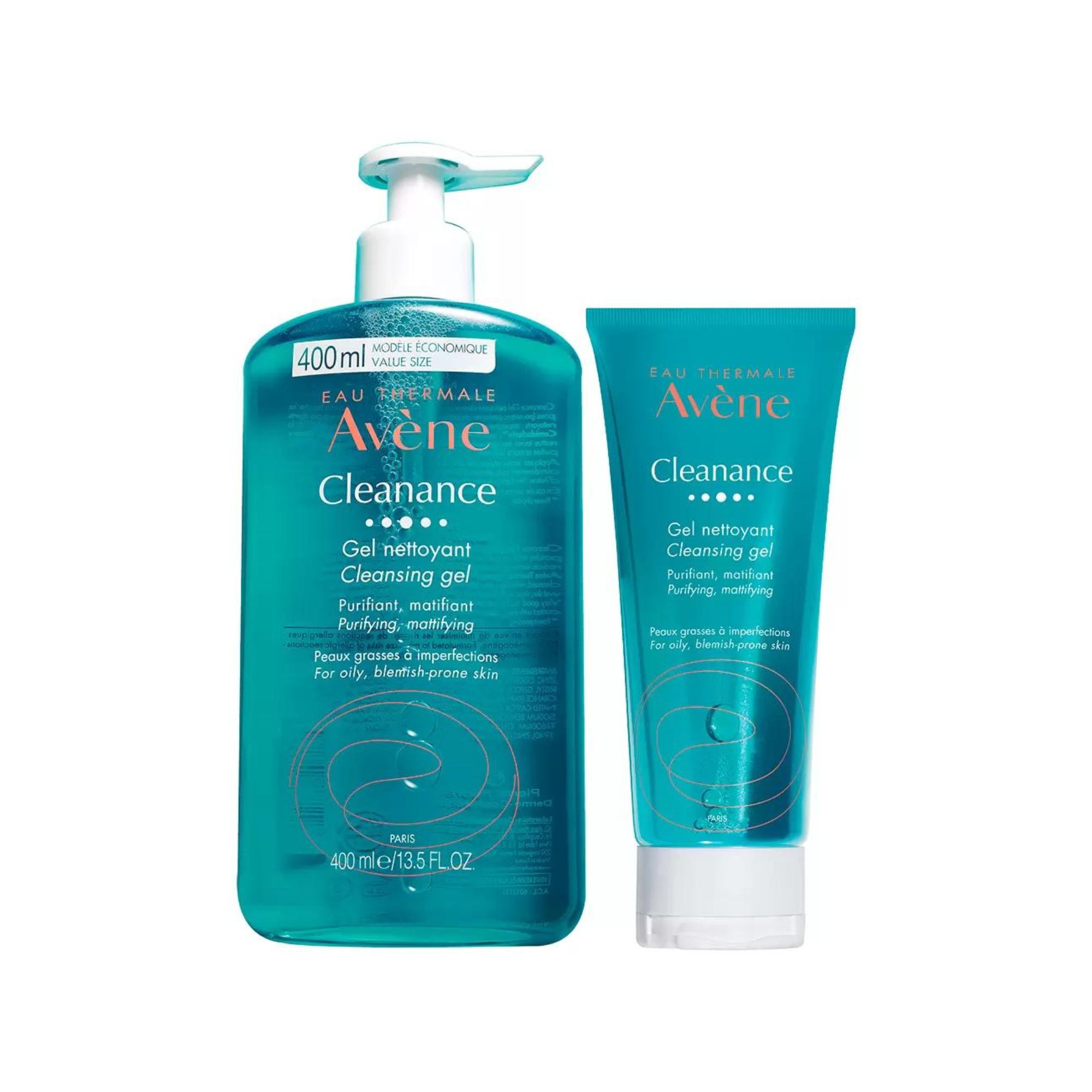 Gel Limpiador Facial Piel Grasa y Mixta Avene 2 Pack.