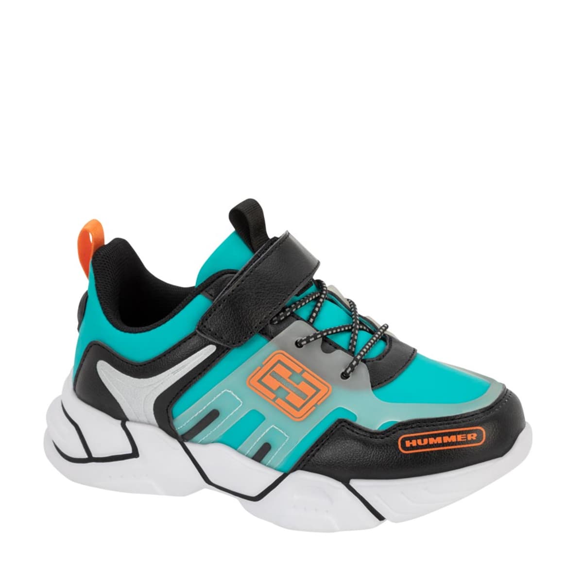 Tenis urbano verde/azul turquesa para niño, marca Hummer, mod. 1042831