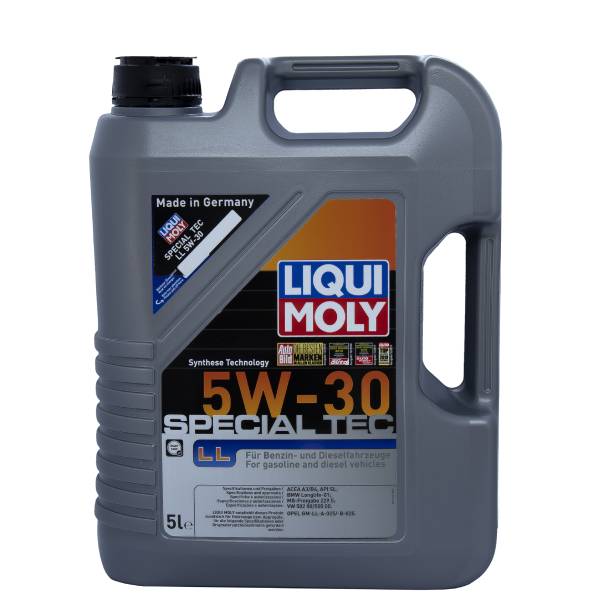 Liqui Moly SPECIAL TEC LL SAE 5W-30.- Aceite sintético lubricante para motor a gasolina y diésel 5 LITROS