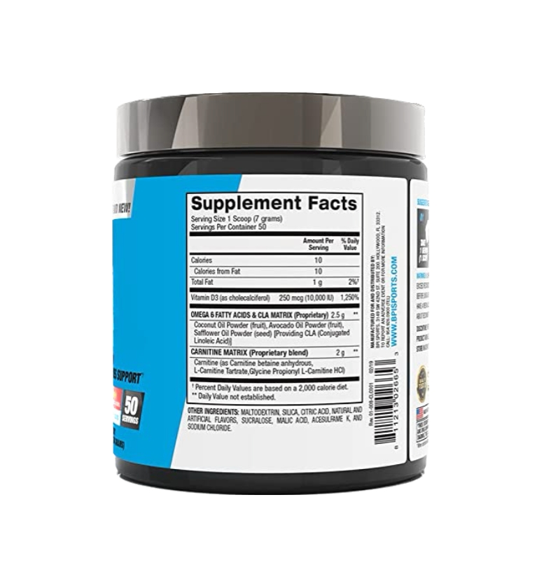 Cla+Carnitine BPI (50 serv) sabor Rainbow Ice