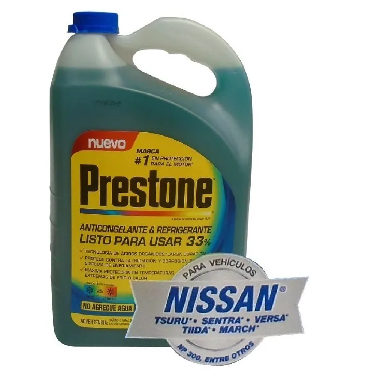 Anticongelante Azul Prestone Galón (3.78l) Nissan
