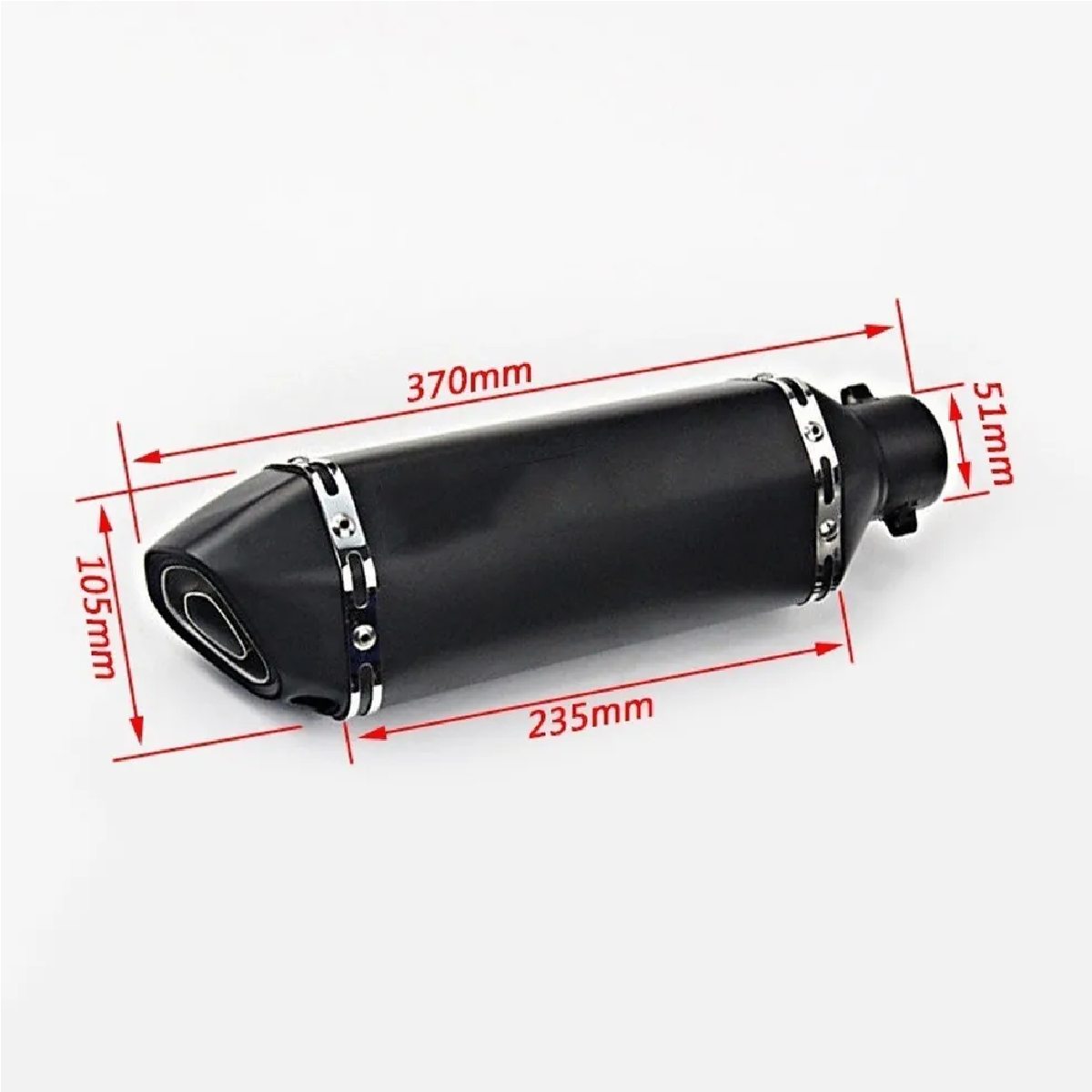 Escape Silenciador Para Moto Deportivo Universal 38-51mm