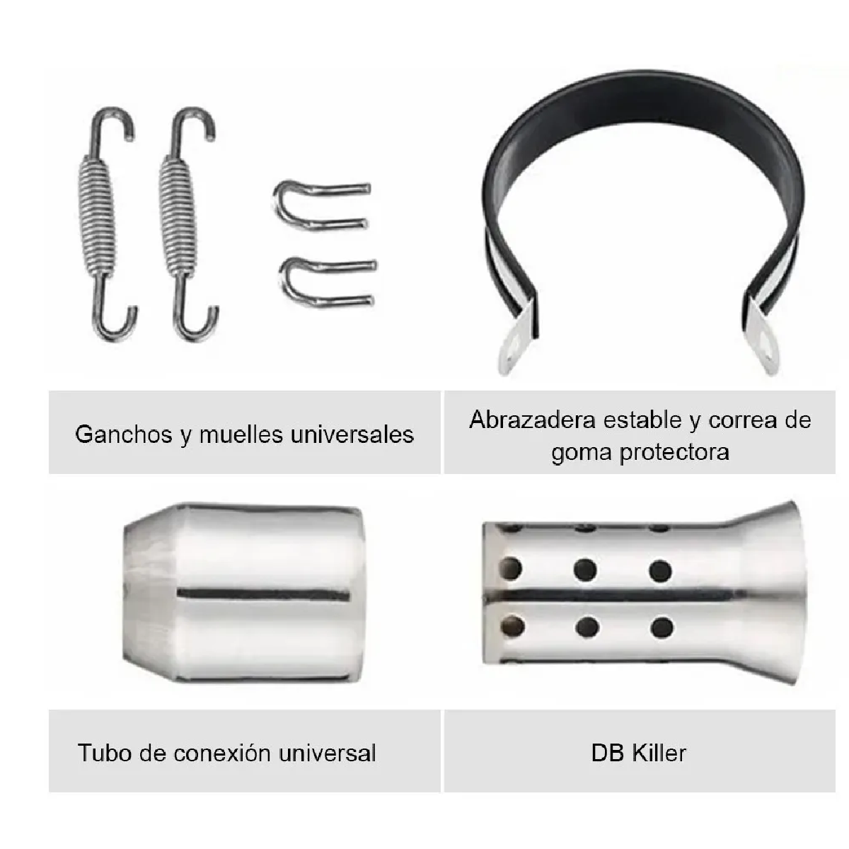 Pipa Silenciador De Escape Universal Para Motocicleta 51mm