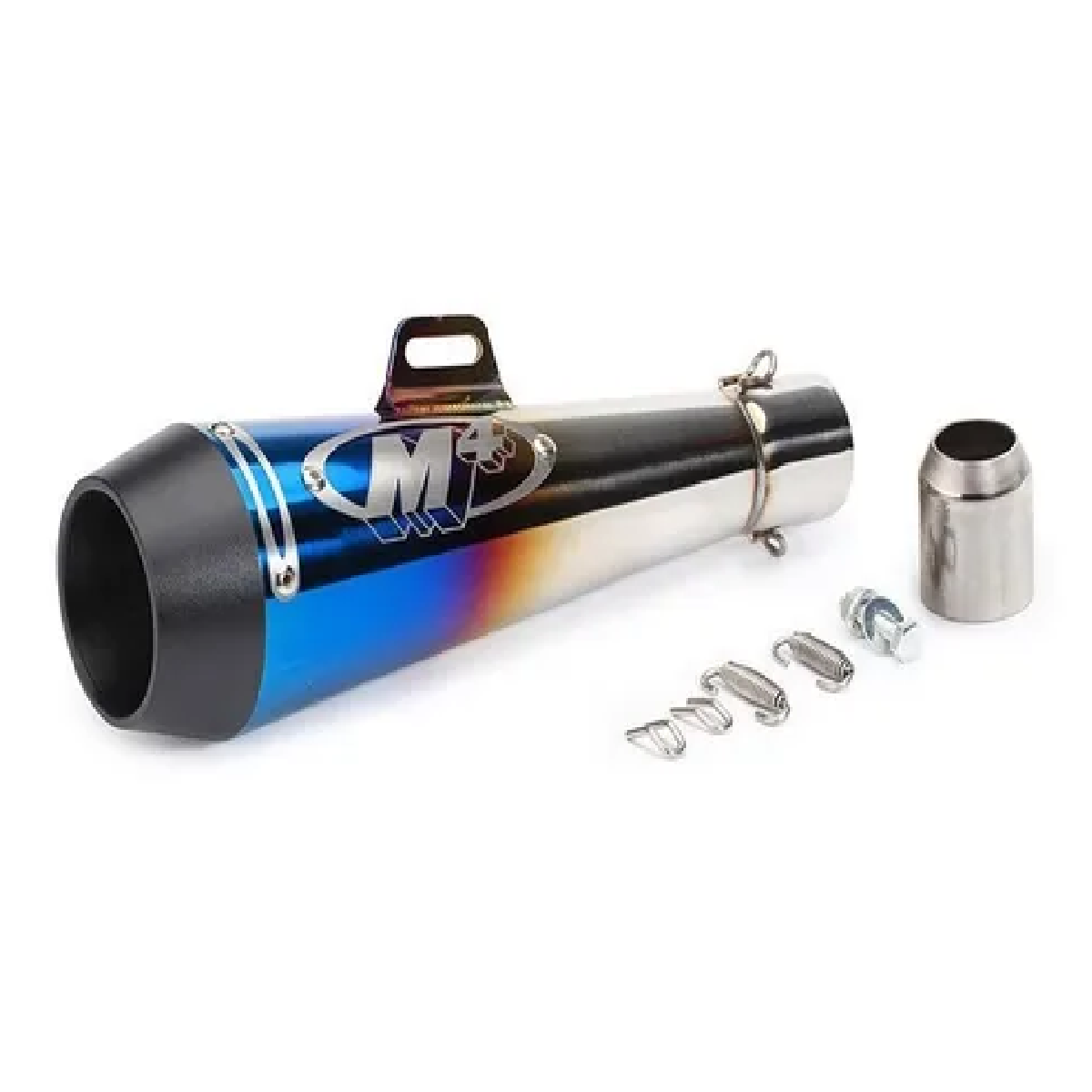 Escape Moto Deportivo 51mm Acero Inoxidable Y Silenciador M4 Multicolor