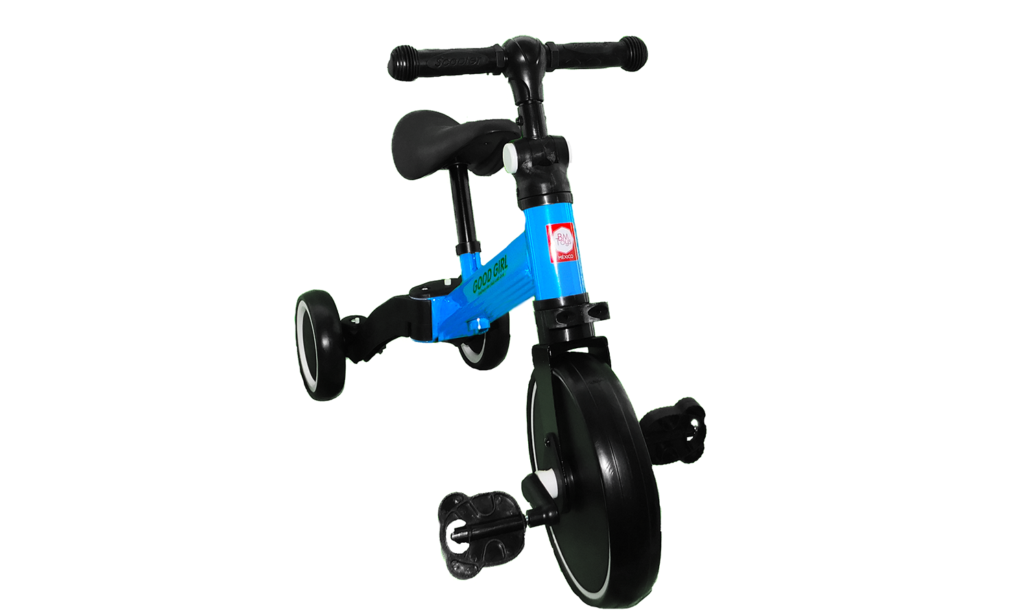 Triciclo y Bici de Balance para Niños 2 En 1 Azul BM Toys