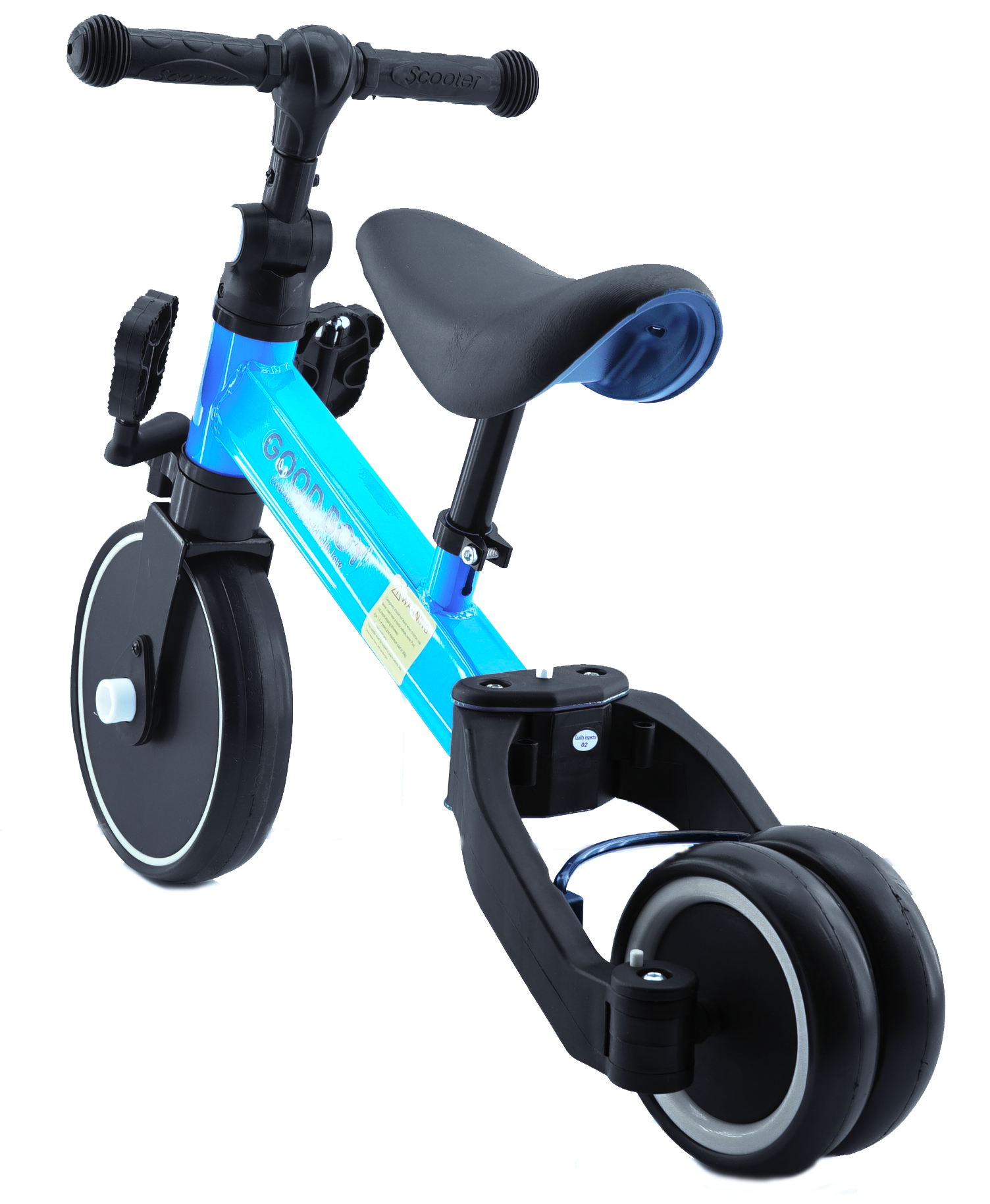 Triciclo y Bici de Balance para Niños 2 En 1 Azul BM Toys