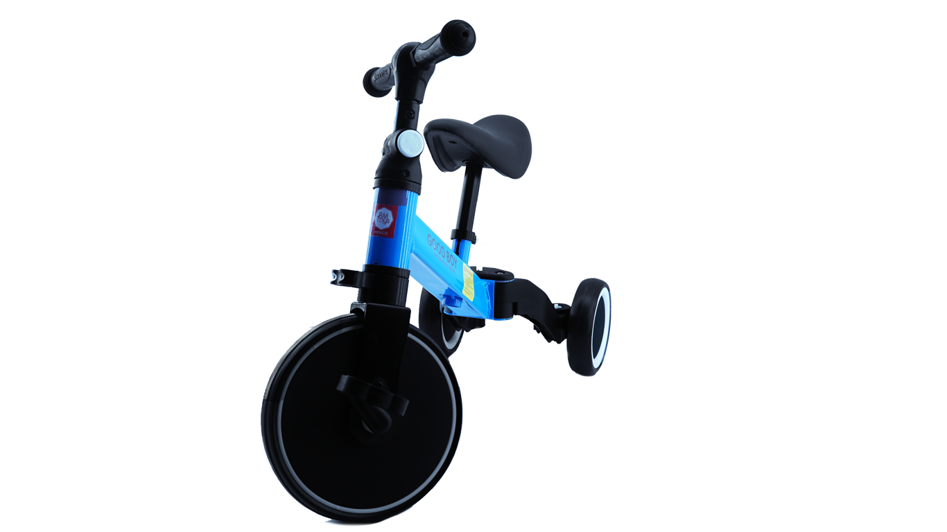 Triciclo y Bici de Balance para Niños 2 En 1 Azul BM Toys