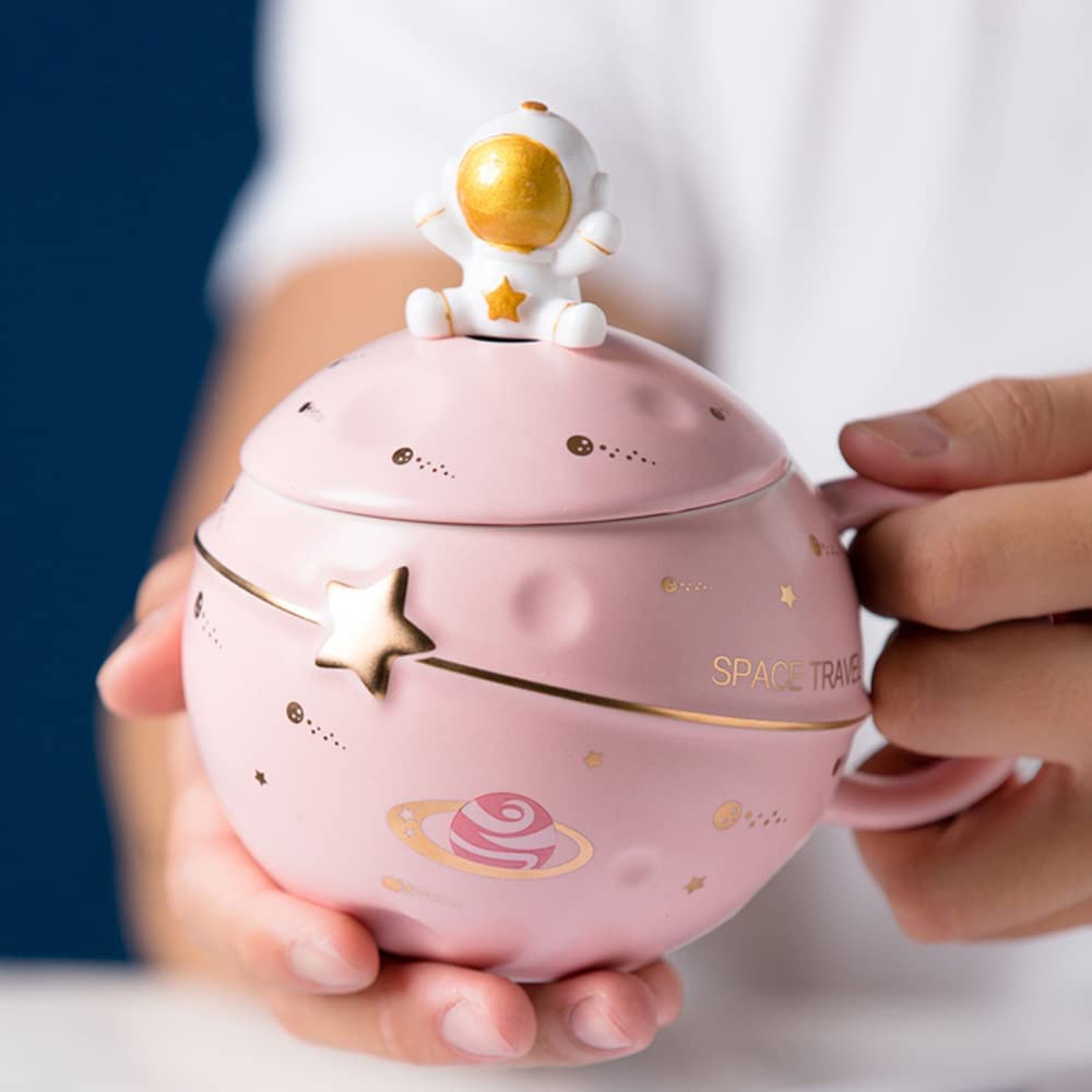 Taza De Café Con Diseño De Planeta Kawaii
