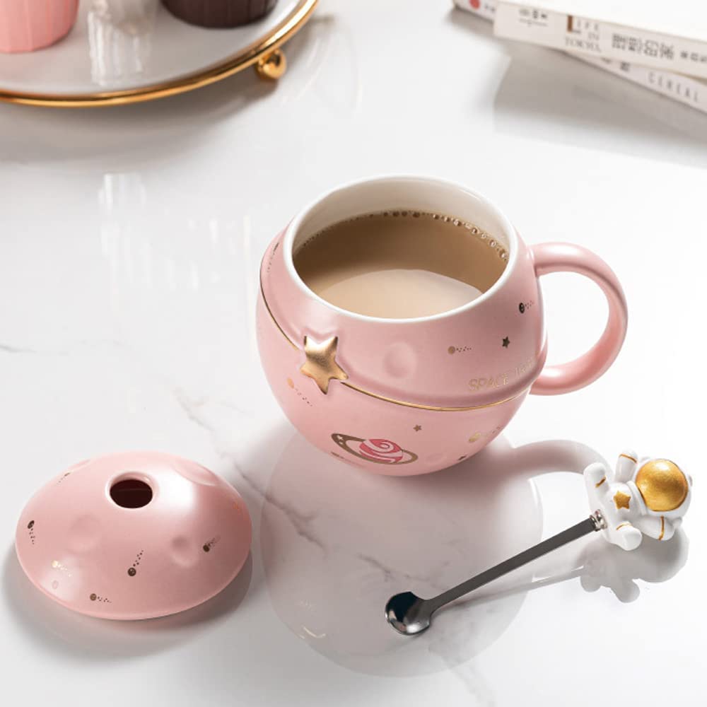 Taza De Café Con Diseño De Planeta Kawaii