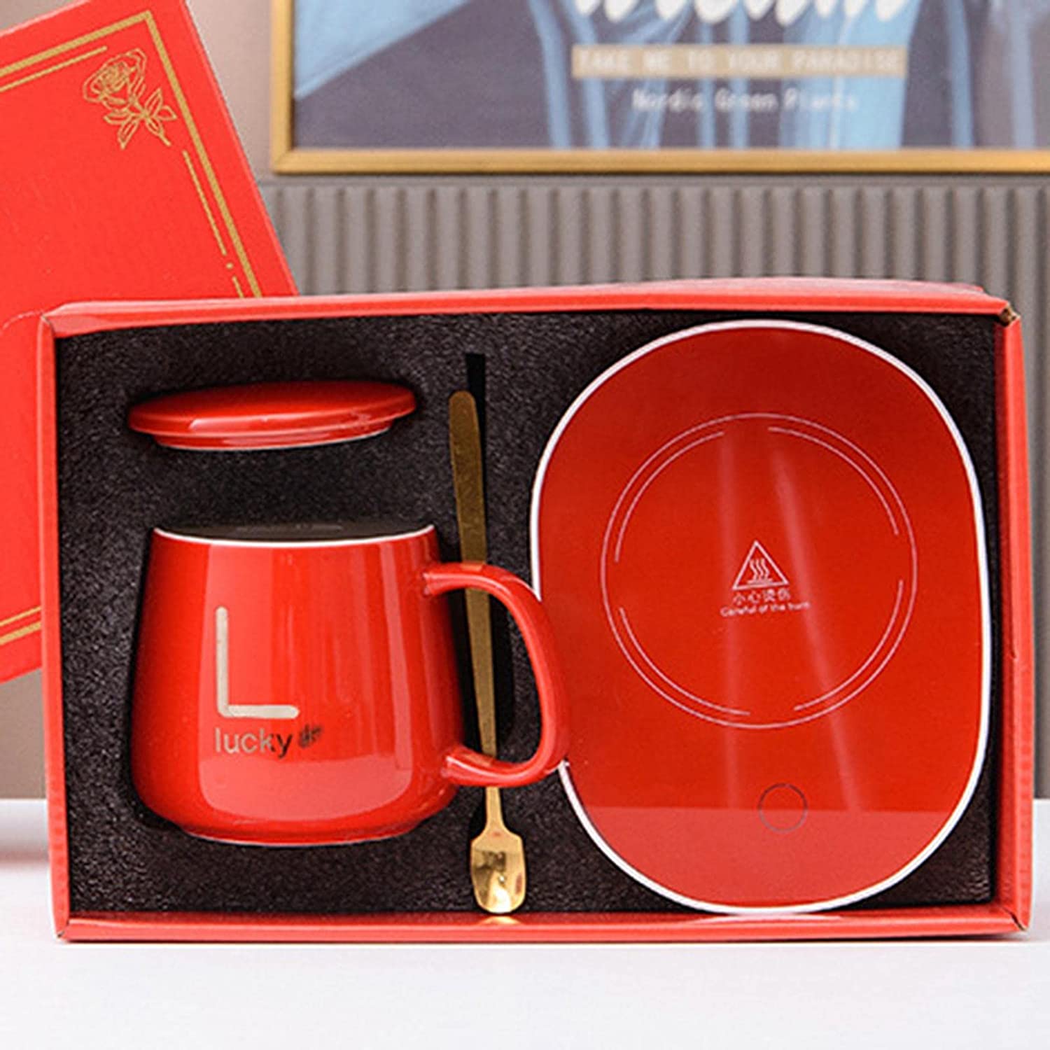 Taza Calentador Y Cucharilla