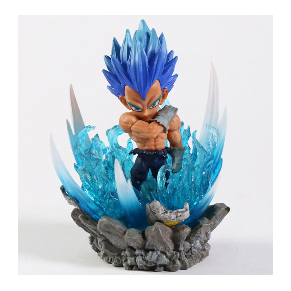 Juguete Muñeco Figura Vegeta SSJ Blue 10 cm Colección Dragon Ball Z