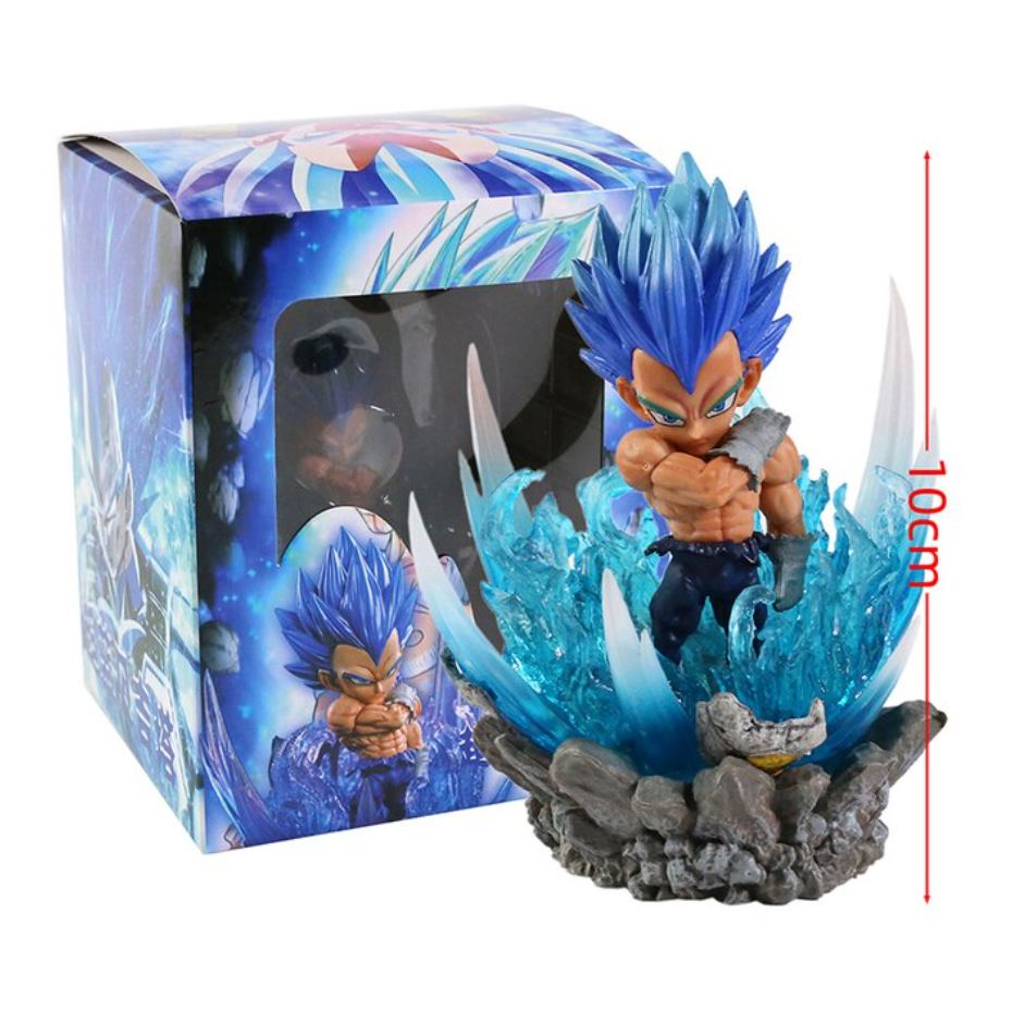 Juguete Muñeco Figura Vegeta SSJ Blue 10 cm Colección Dragon Ball Z