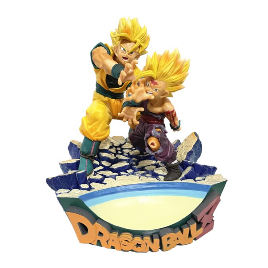 Juguete Muñeco Figura Dragon Ball Z Goku Y Gohan Kamehameha