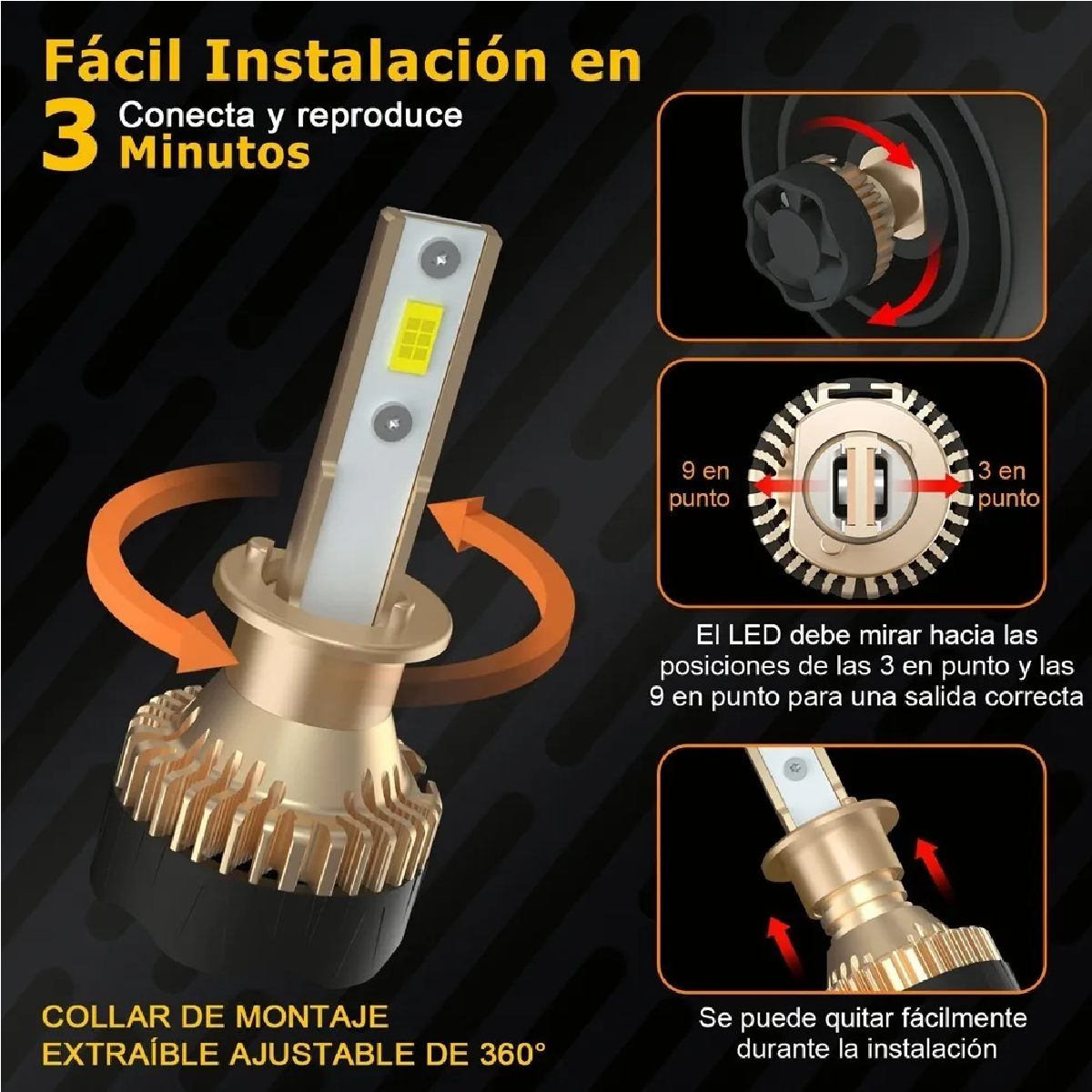 Kit Bombillas De Luz Alta O Baja Conector H11