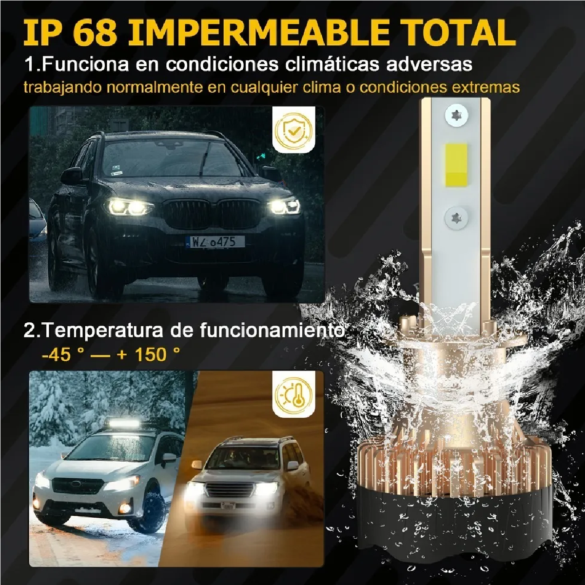 Kit Bombillas De Luz Alta O Baja Conector H7