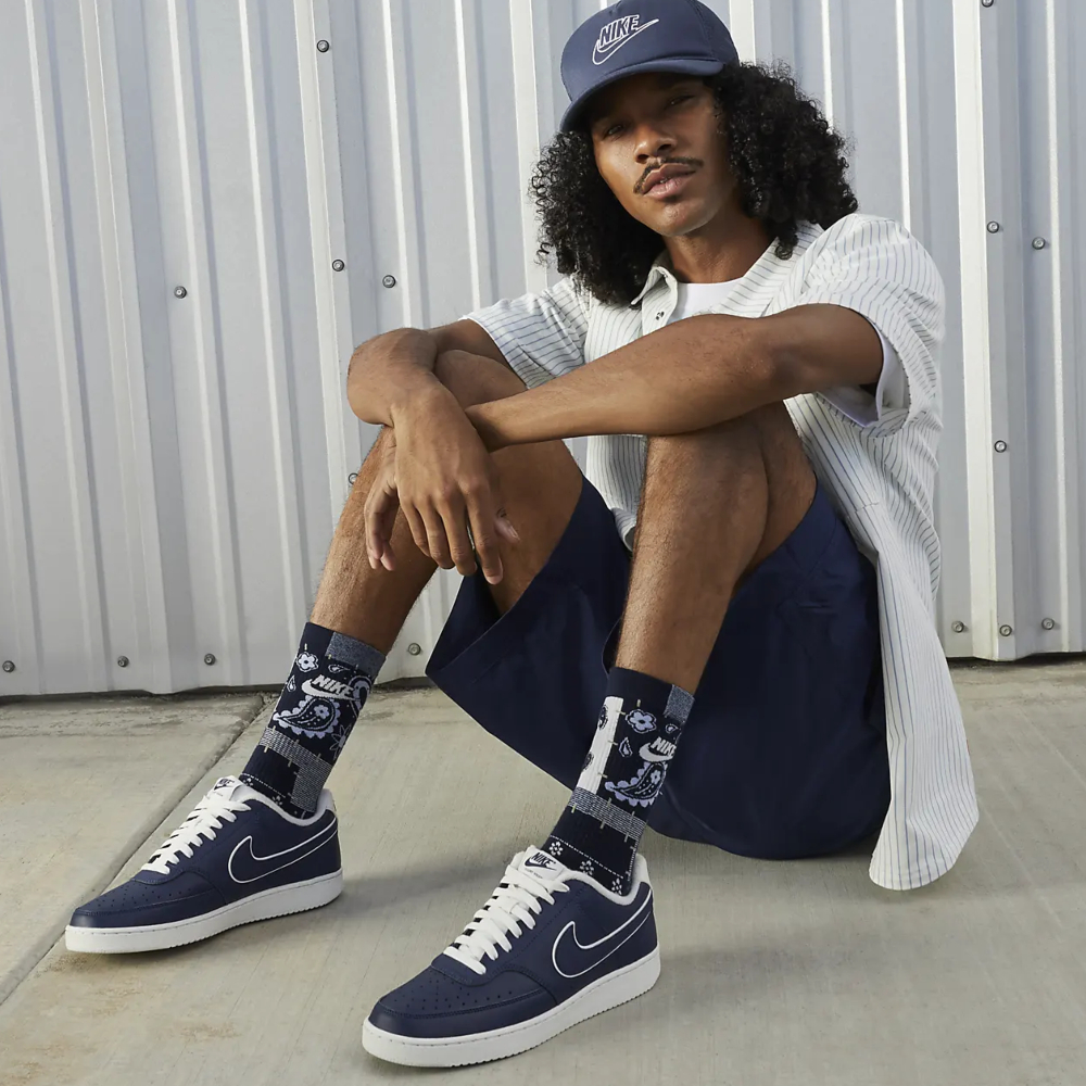 TENIS CASUAL NIKE COURT VISION LO AZUL PARA CABALLERO DR9514-400