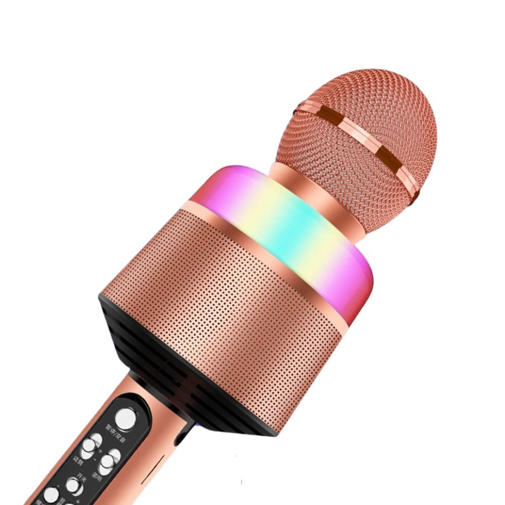 Micrófono inalámbrico bluetooth para karaoke Gasdgets&Fun con luces LED