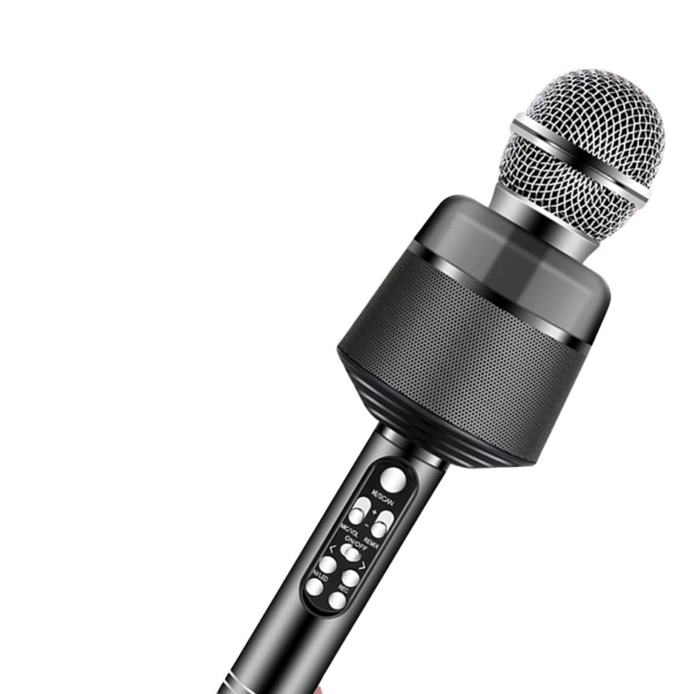Micrófono inalámbrico bluetooth para karaoke Gasdgets&Fun con luces LED