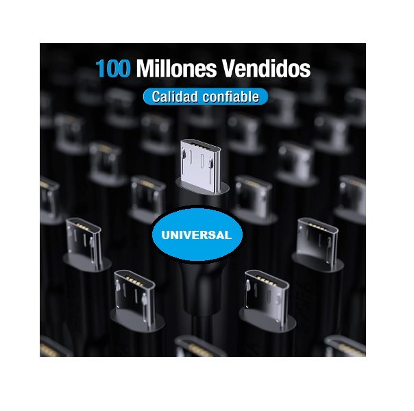 Cable Cargador V8 a USB 2.0, Cable micro usb Carga Rápida Cable USB a Micro USB Soporte QC3.0/2.0 para Xiaomi Redmi Note 5/5 Pro / 5A Galaxy S7 S6 J7 A7 Huawei P10 PS4 Tablets