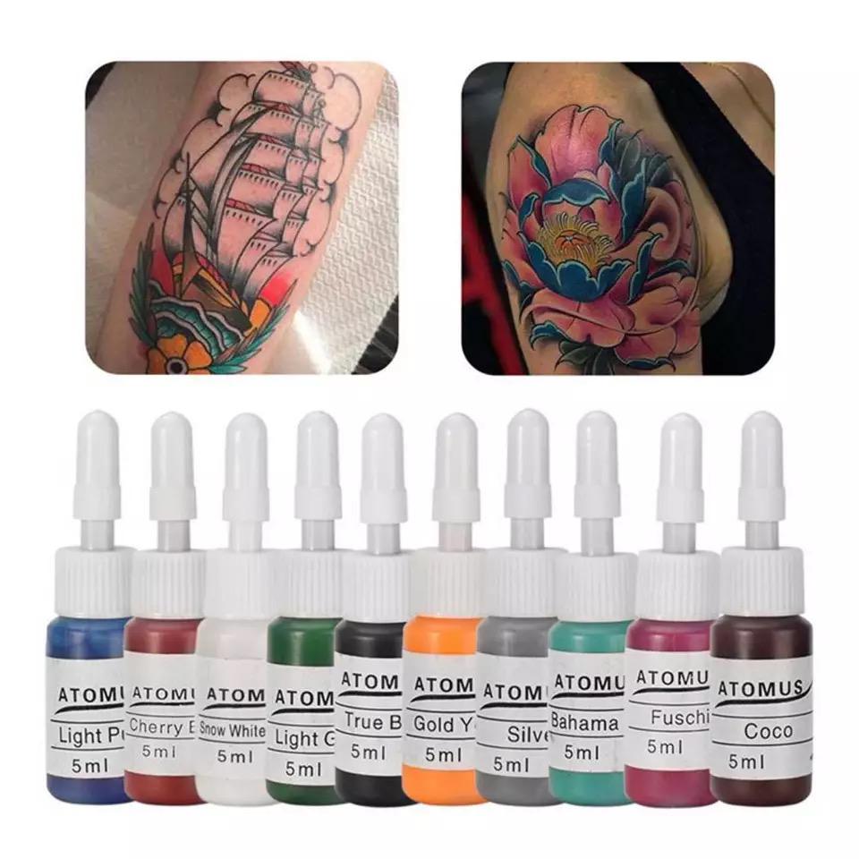 Kit De Tintas Para Tatuar Atomus Todos Los Colores