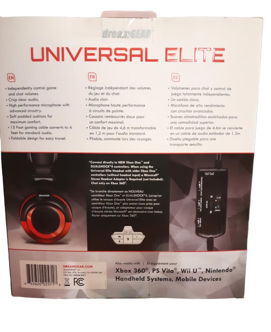 audífonos gamer dreamgear elite universal ps xbox switch cel