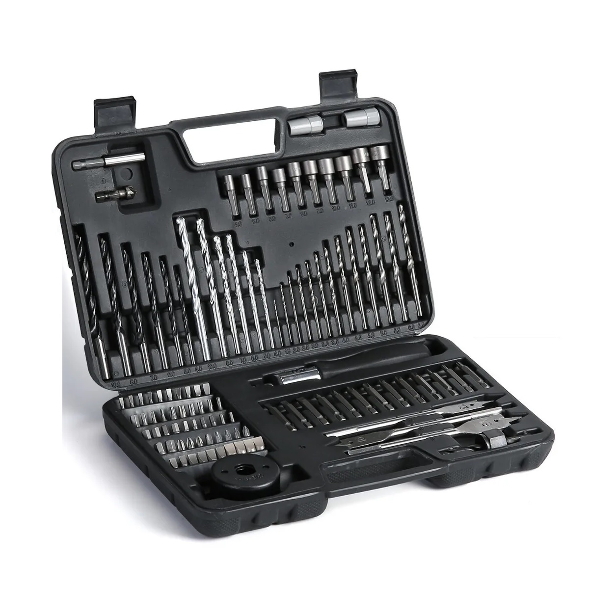 Juego De Brocas Multiuso Con Caja De Herramientas 111 Pzs