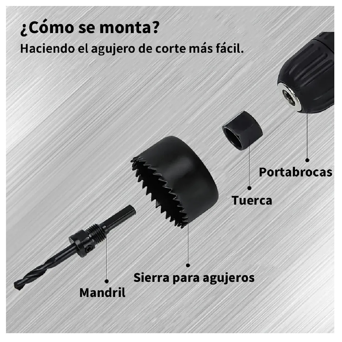 Juego De Brocas Multiuso Con Caja De Herramientas 111 Pzs