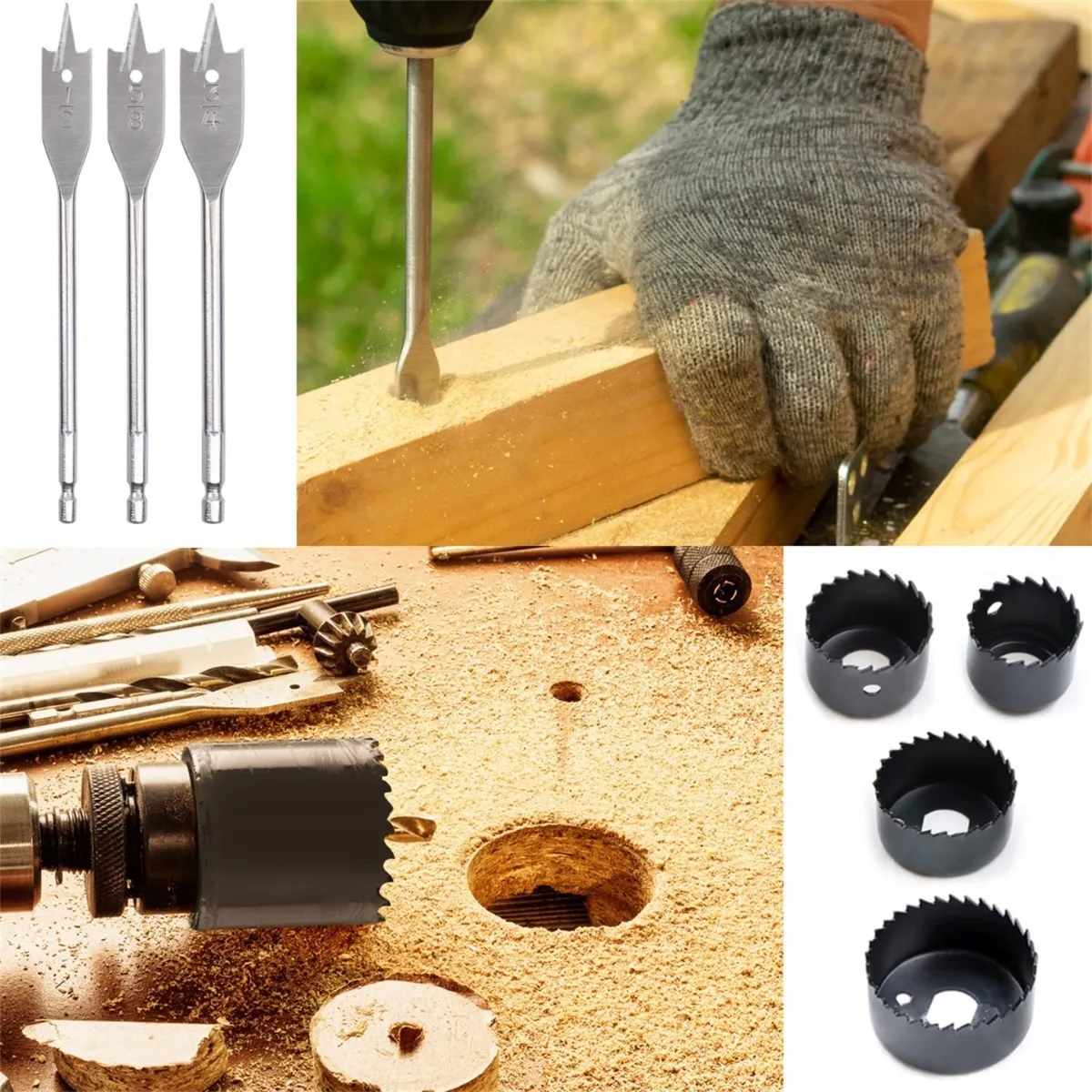 Juego De Brocas Multiuso Con Caja De Herramientas 111 Pzs