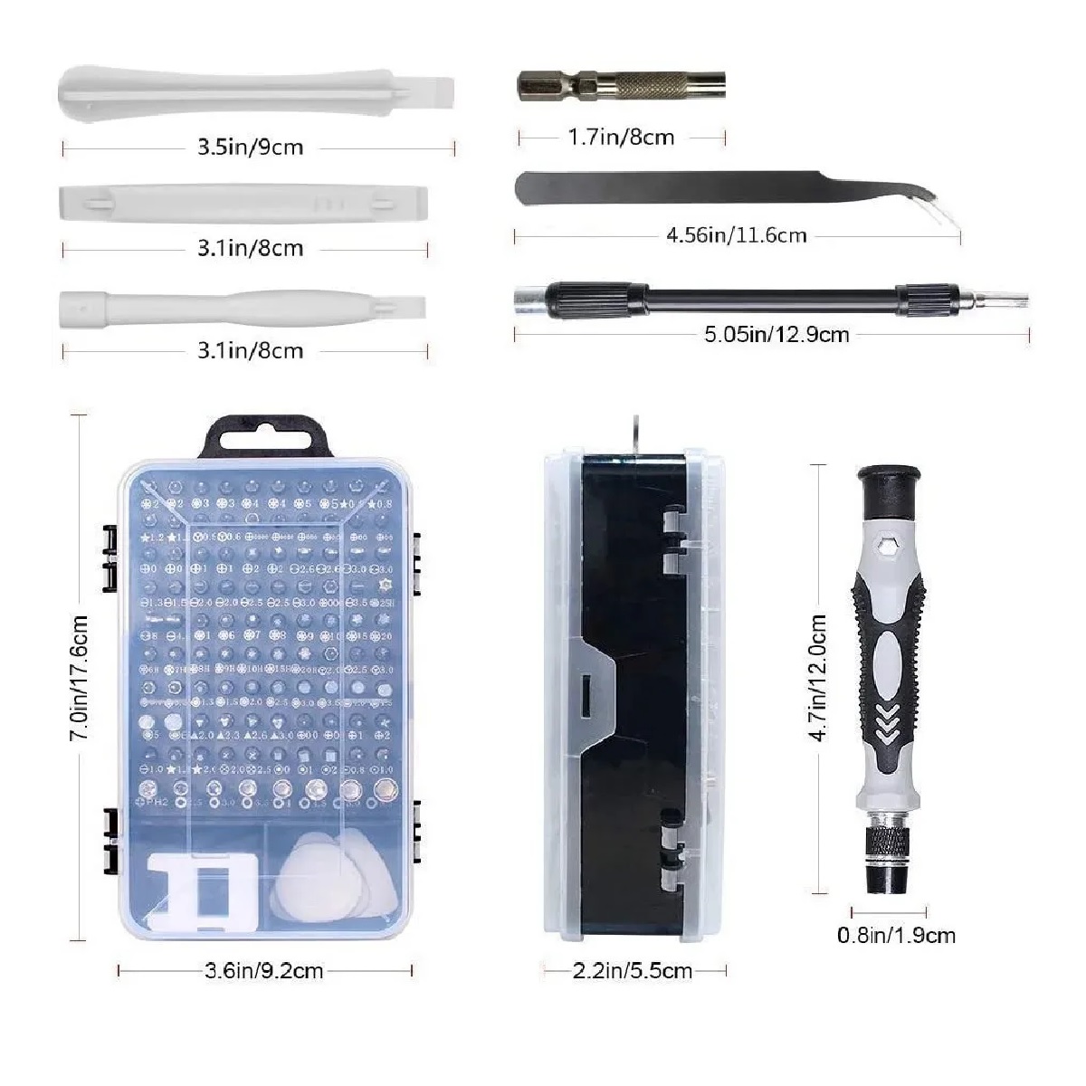Kit De Desarmadores Y Herramientas De Precisión 115 Pzas
