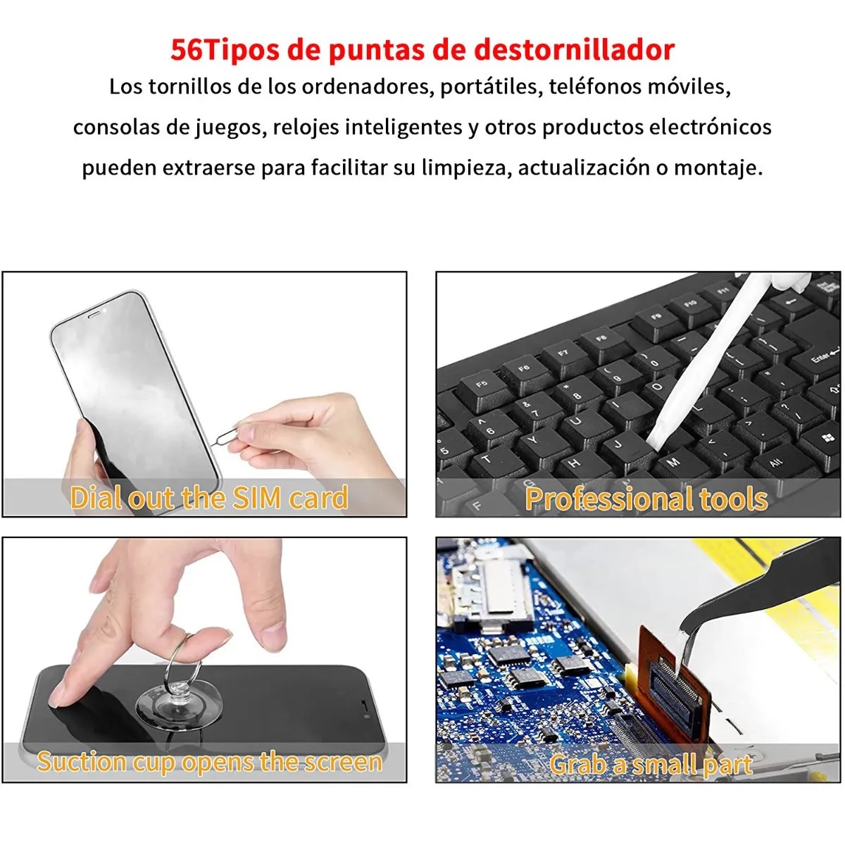 Kit De Desarmadores Y Herramientas De Precisión 115 Pzas