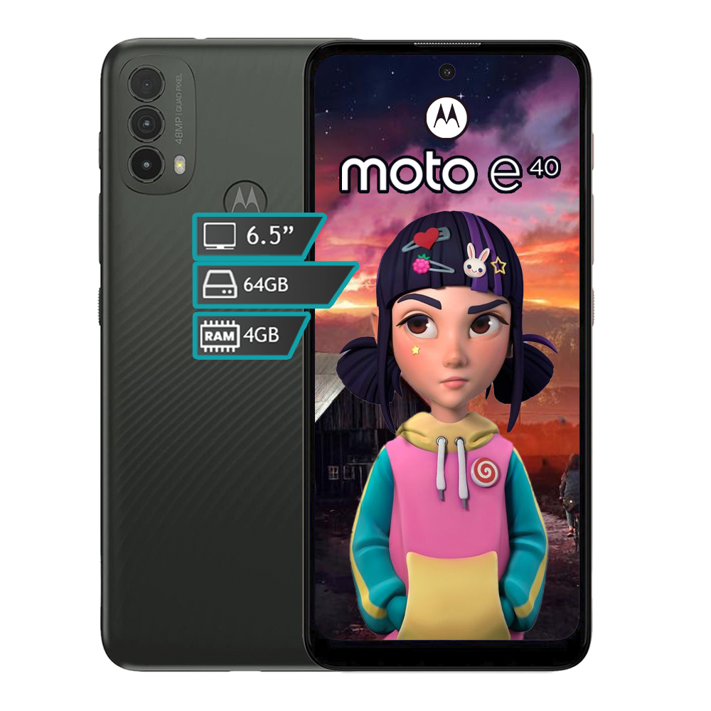 Celular Motorola Moto E40 Dual SIM 64 GB  4 GB Ram- Gris