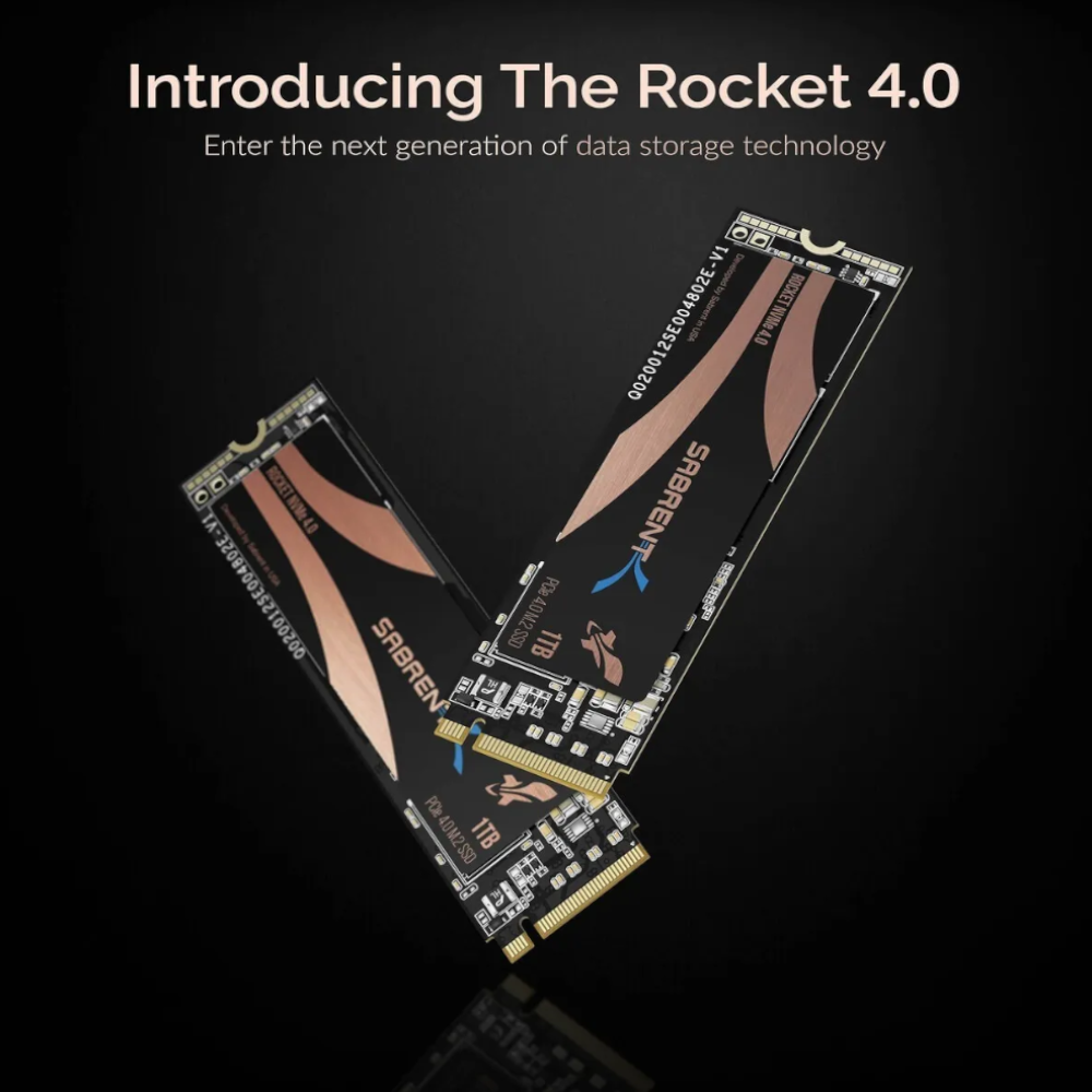 Disco Duro SSD Rocket 1TB M.2 NVME PCIE 4.0 con disipador calor