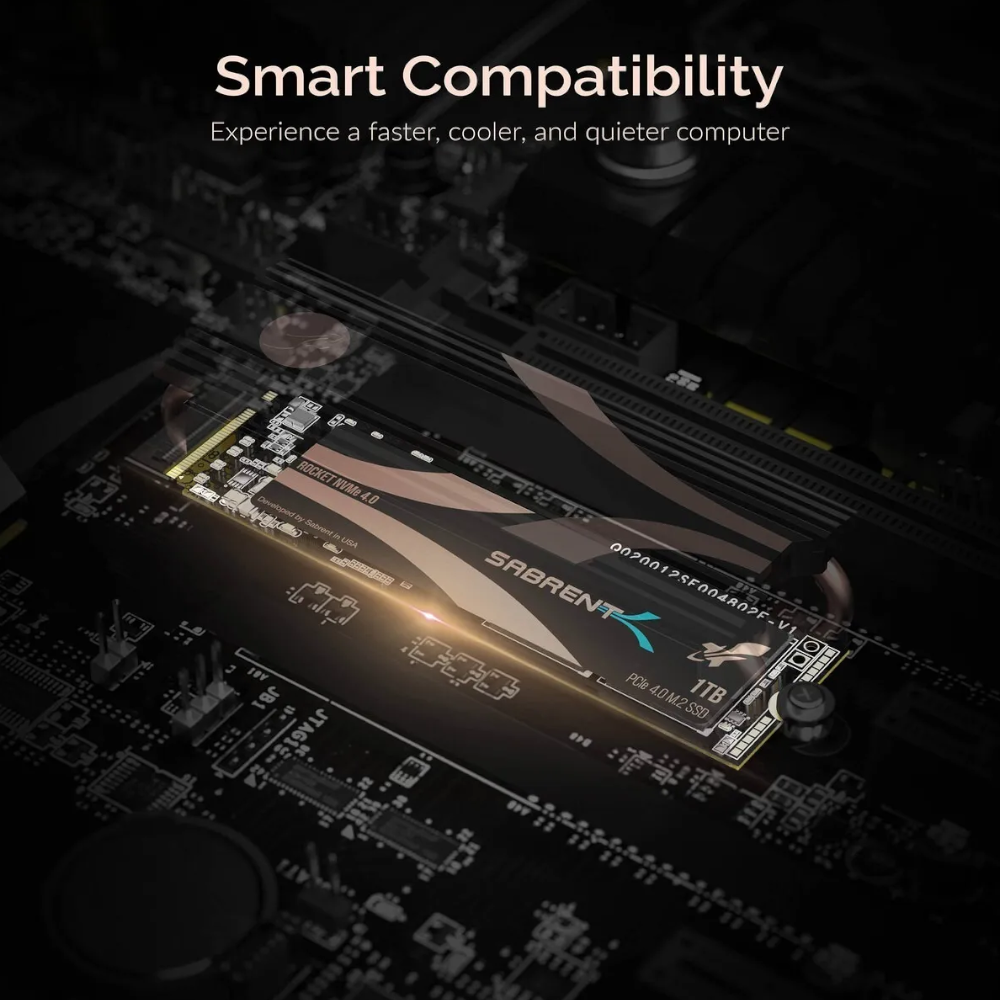 Disco Duro SSD Rocket 1TB M.2 NVME PCIE 4.0 con disipador calor