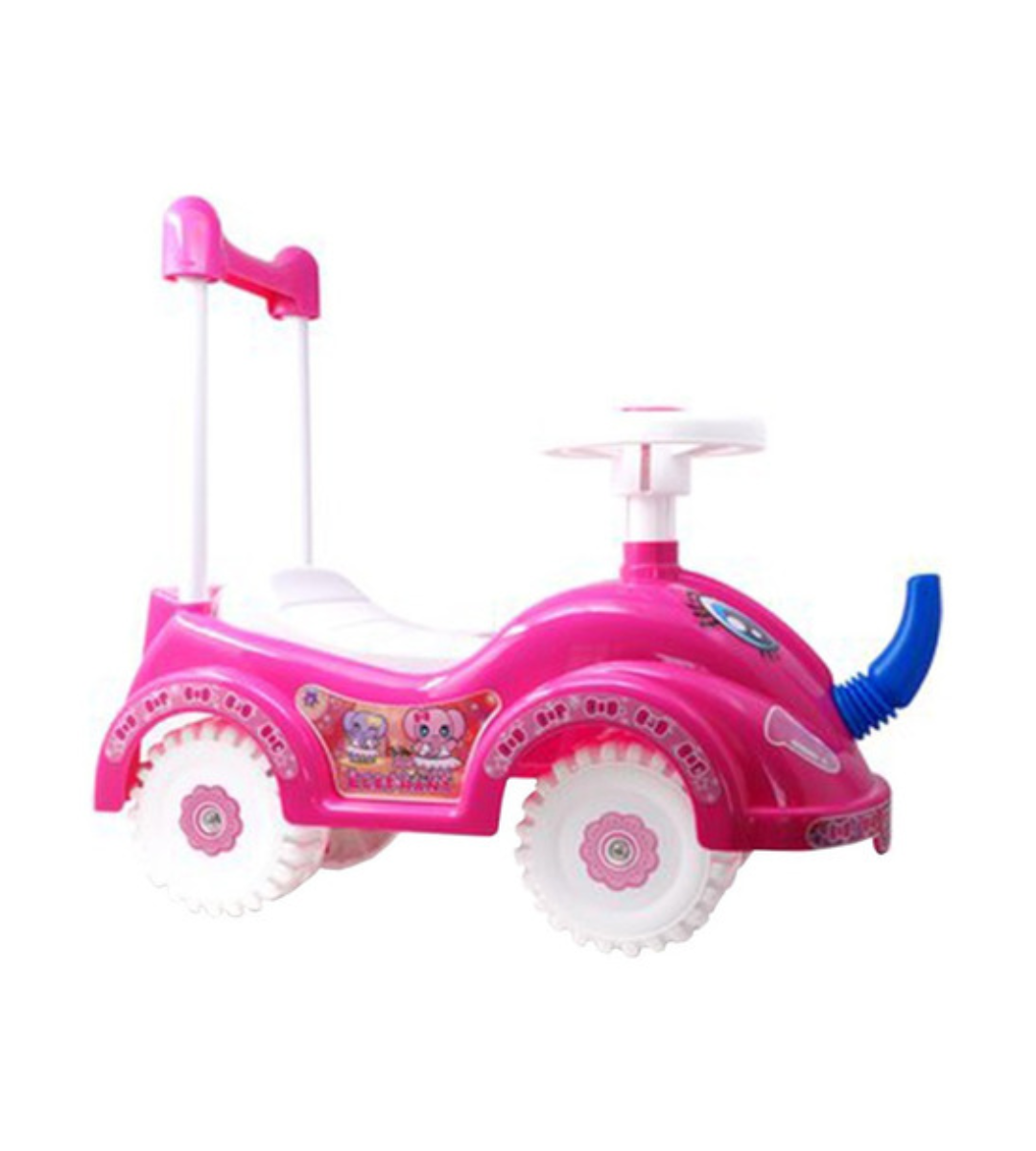 Carrito Montable Elefante MyToy Rosa