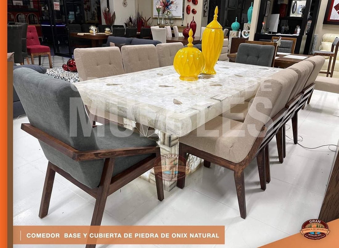 Comedor Base y Cubierta Onix 8 Plazas 