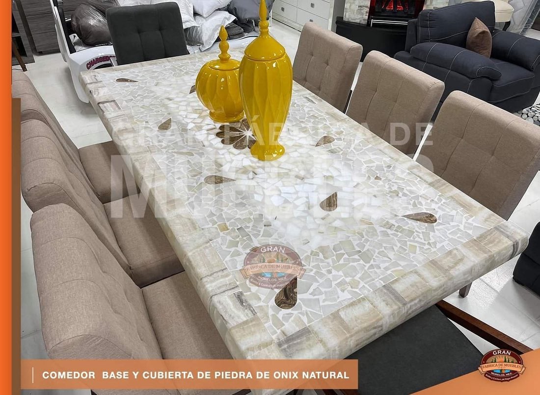 Comedor Base y Cubierta Onix 8 Plazas 