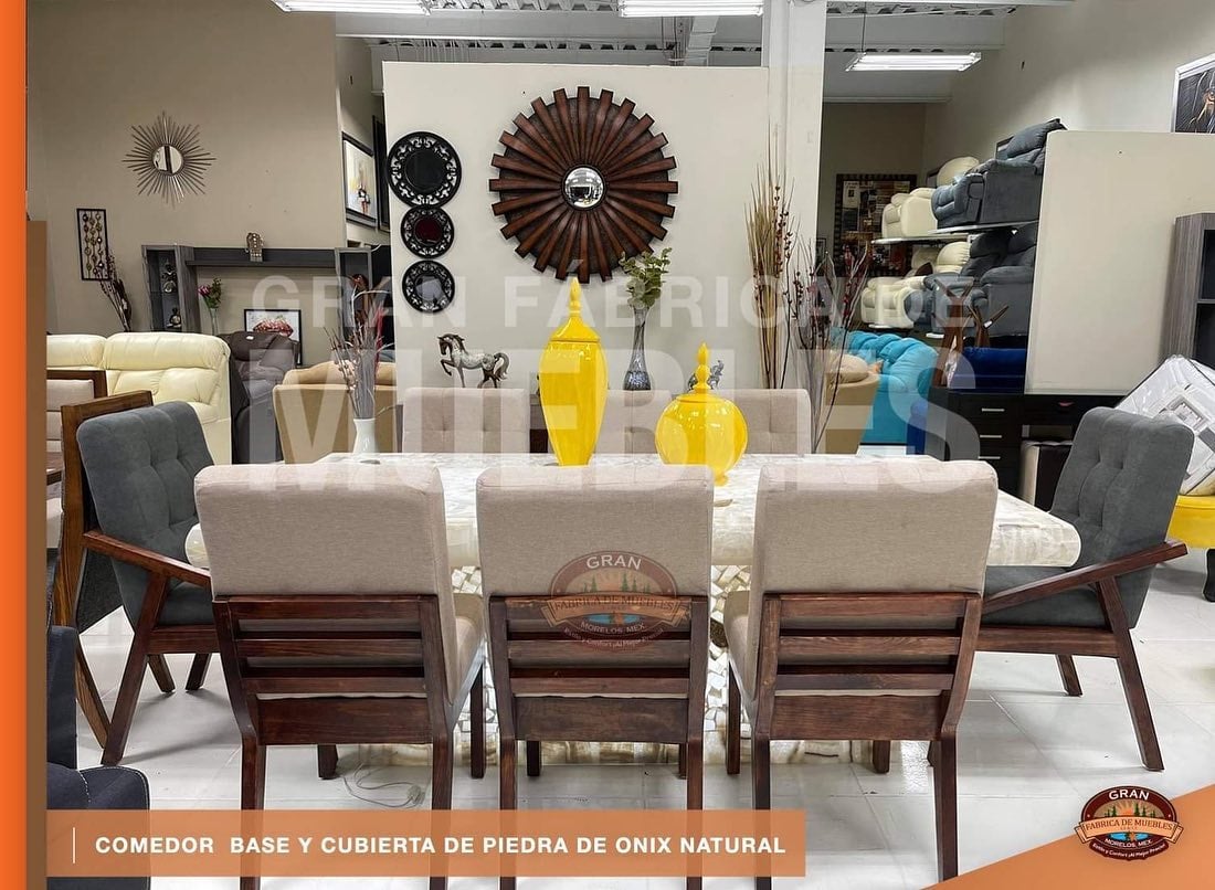 Comedor Base y Cubierta Onix 8 Plazas 