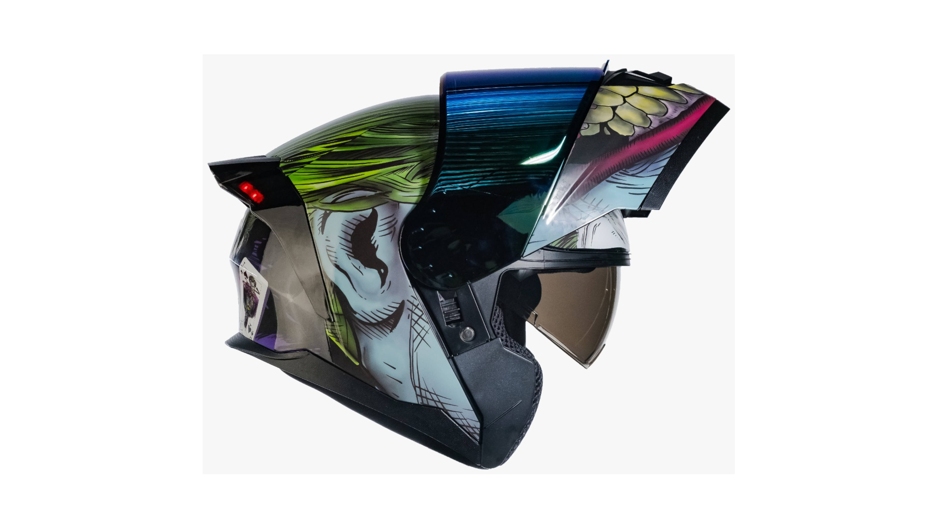 CASCO KOV JOKER ZERO DC COMICS OFICIAL ABATIBLE CERTIFICADO 