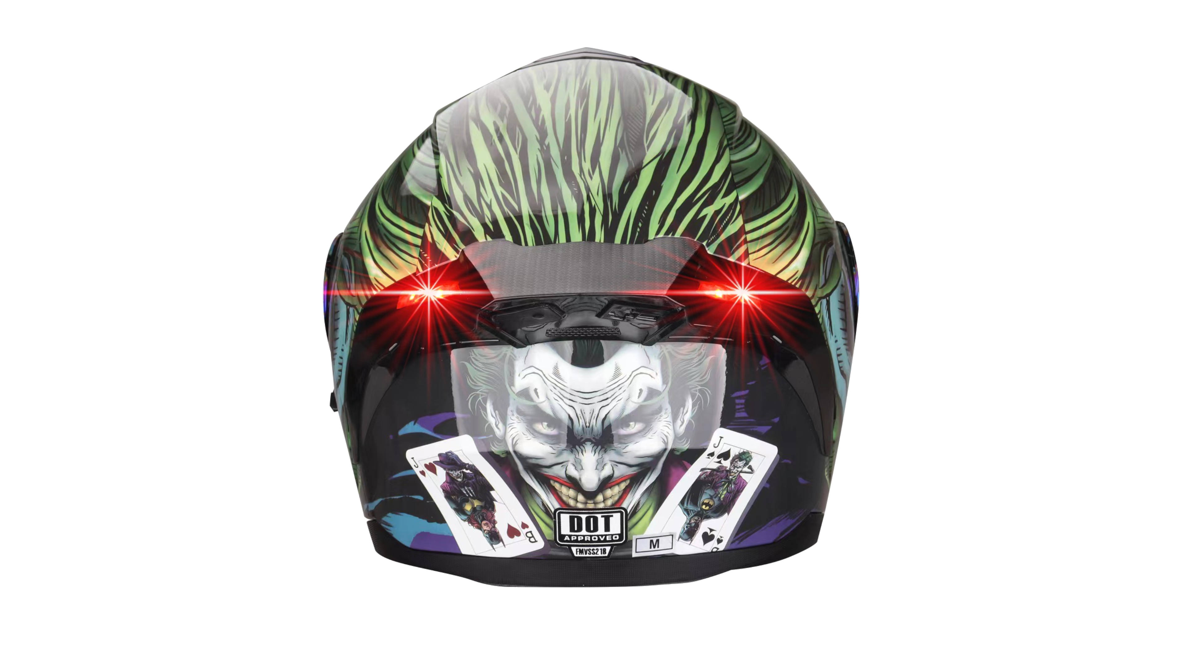 CASCO KOV JOKER ZERO DC COMICS OFICIAL ABATIBLE CERTIFICADO 