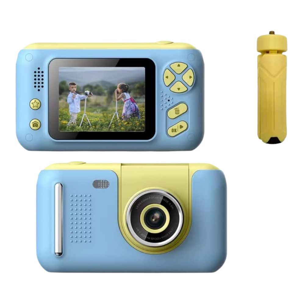 Cámara digital con lente giratorio 180 grados Gadgets&Fun tripie incluido para niños