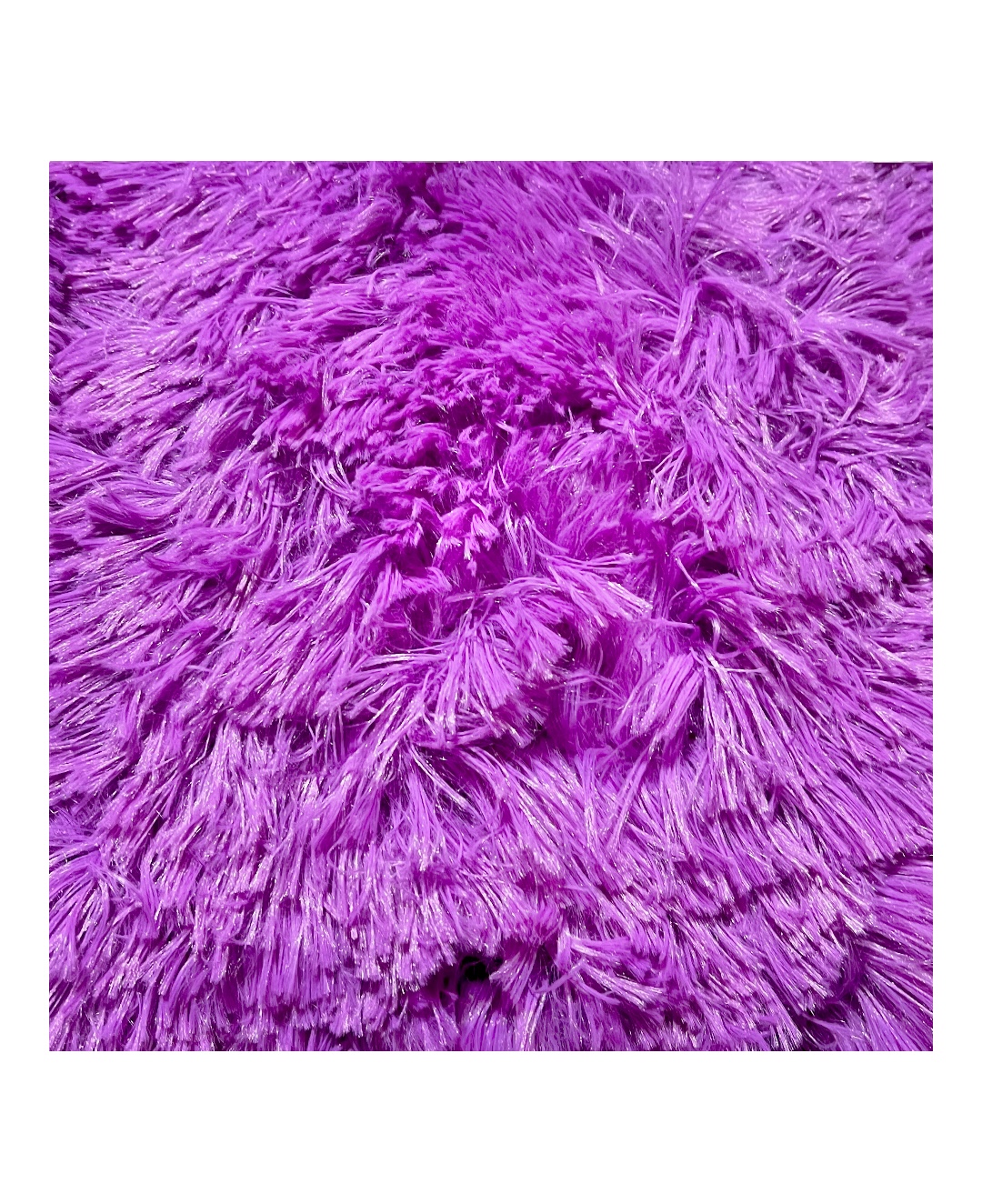 Cojín Decorativo de Pelo Alto Providencia Color Morado Set de 2 Piezas
