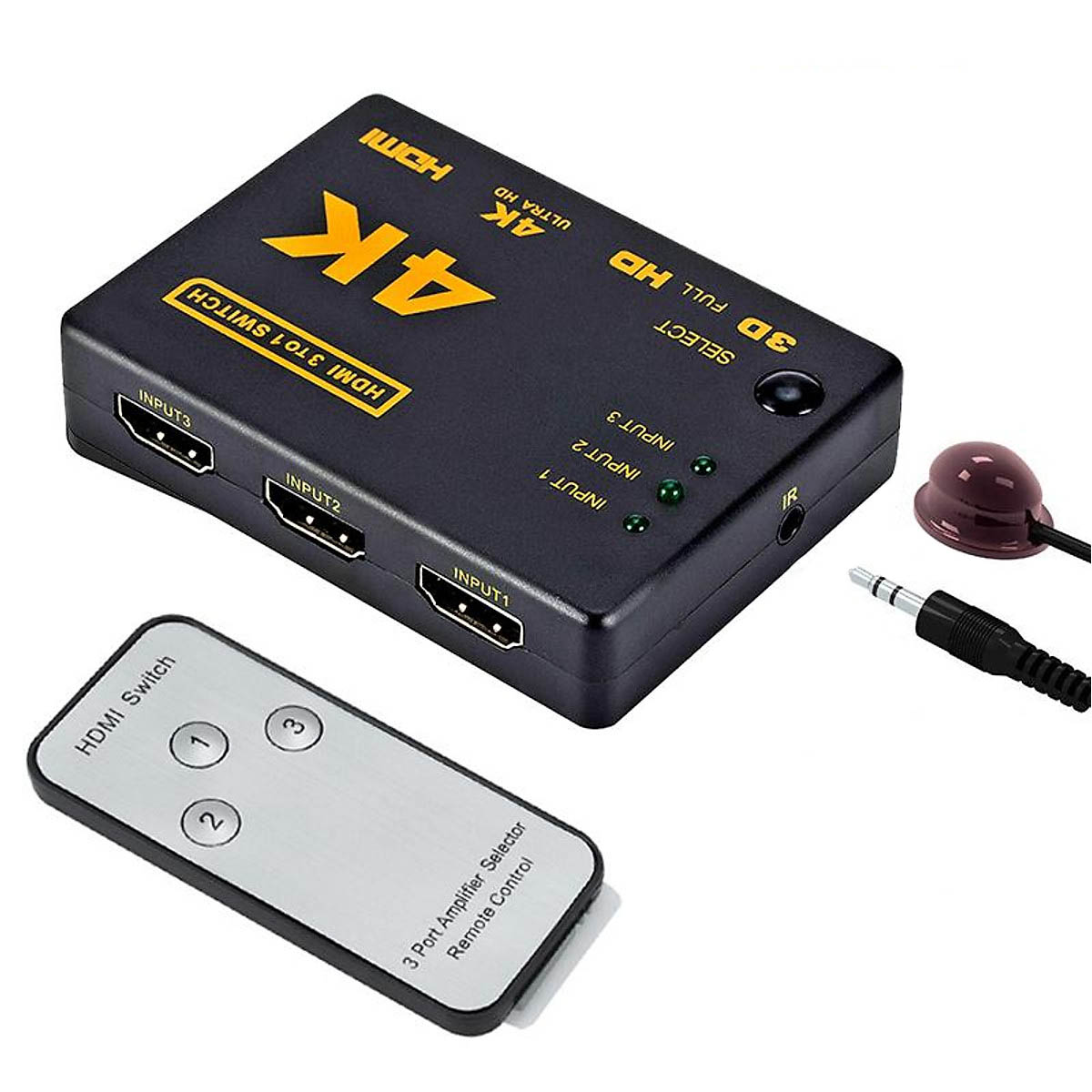 CAVO HDMI SWITCH 1080P 3 PORTE ADATTATORE