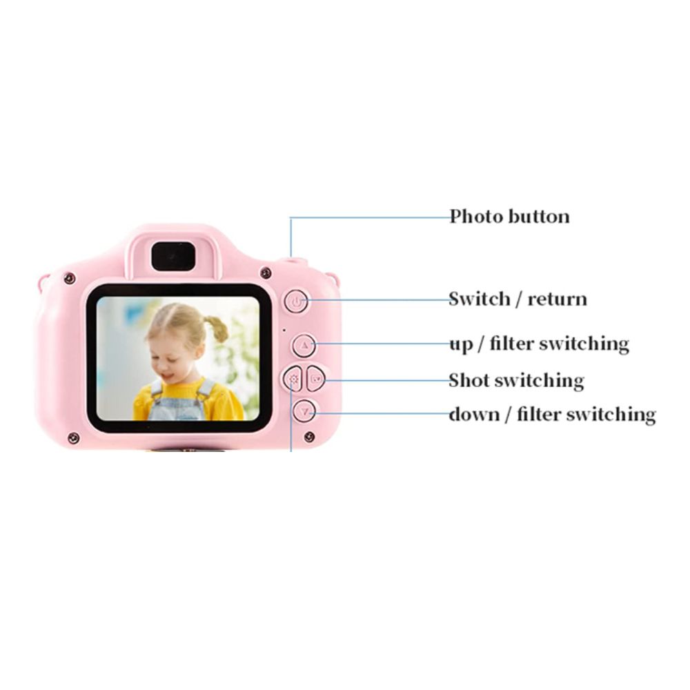 Cámara digital dual 4K con trípode Gadgets&Fun para niños.