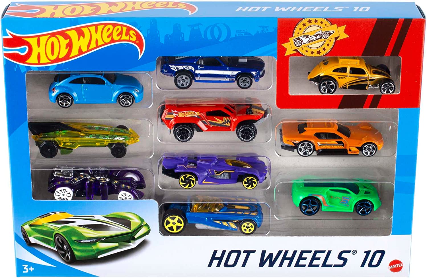 Hot Wheels Pack de 10 (contenido puede variar)