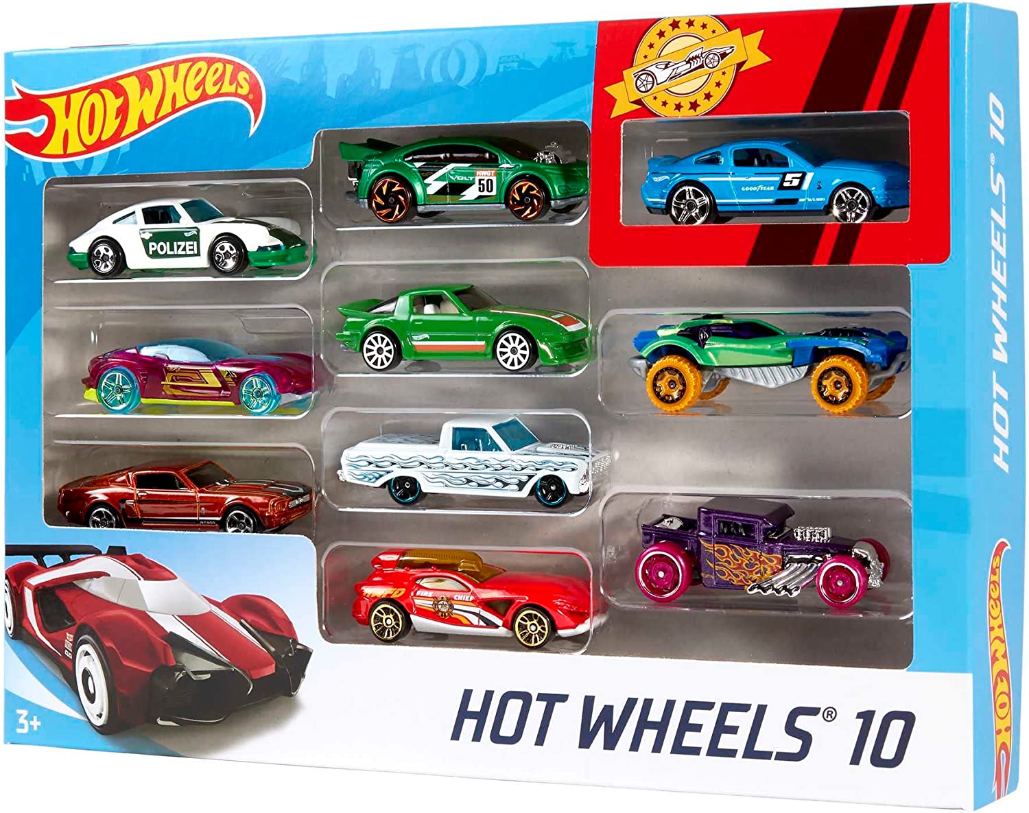 Hot Wheels Pack de 10 (contenido puede variar)