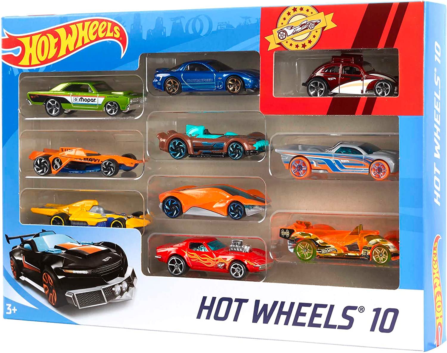 Hot Wheels Pack de 10 (contenido puede variar)