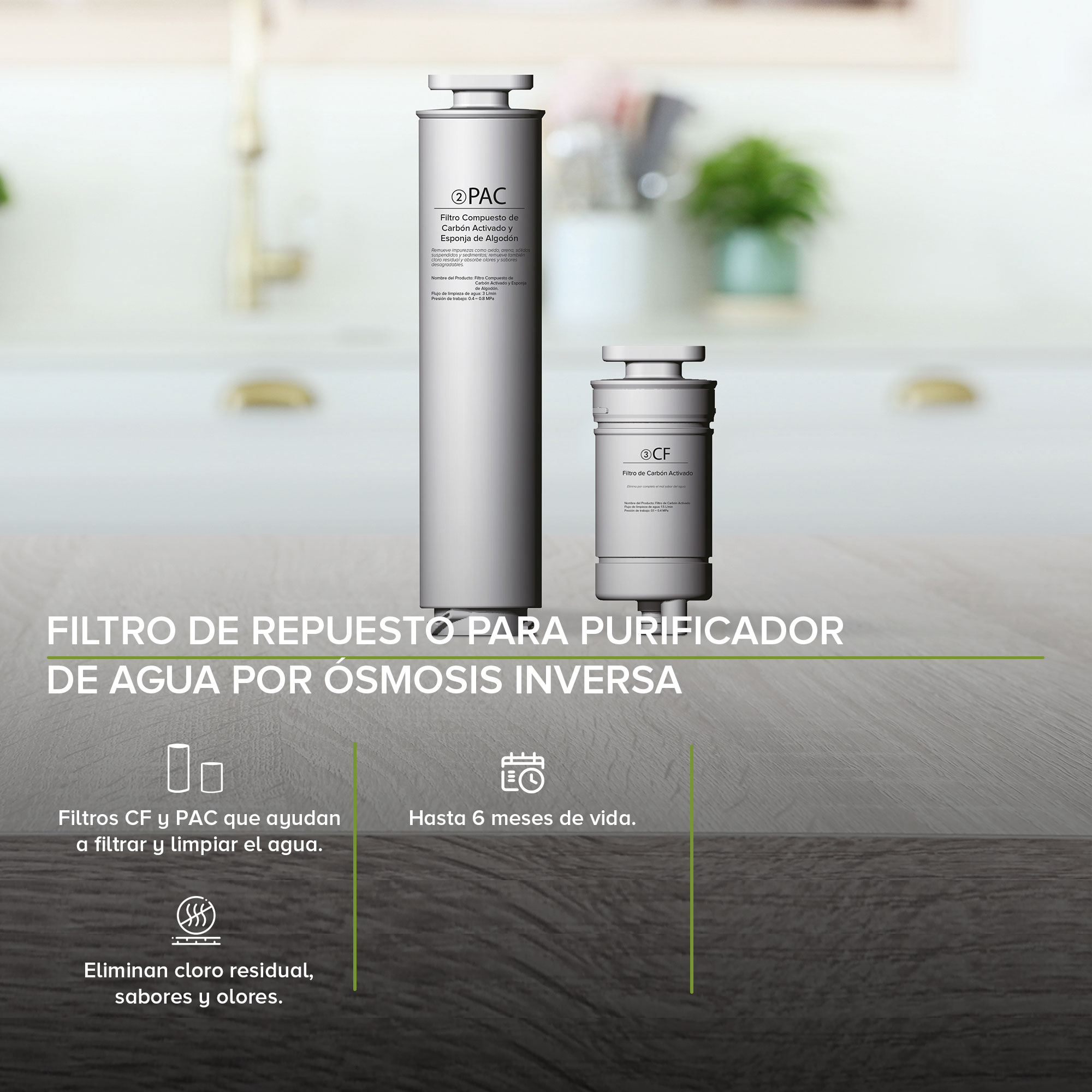 Filtros Para Dispensador De Agua Por Osmosis Inversa Avera FRDOI3L02
