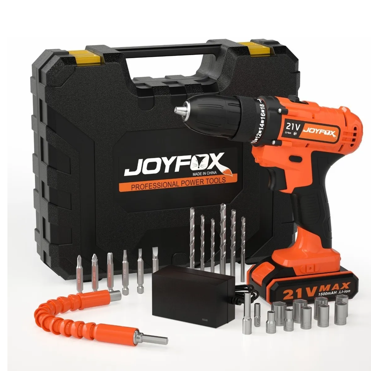 Kit Taladro Eléctrico Inalámbrico Atornillador 21v 