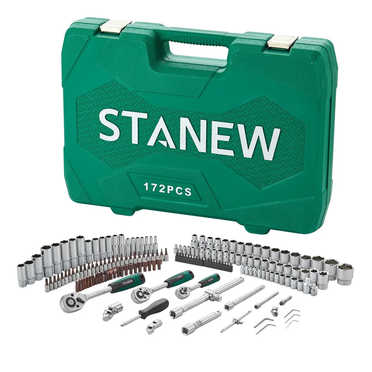 Juego De Dados 172 Piezas Llaves Autocle Con Estuche