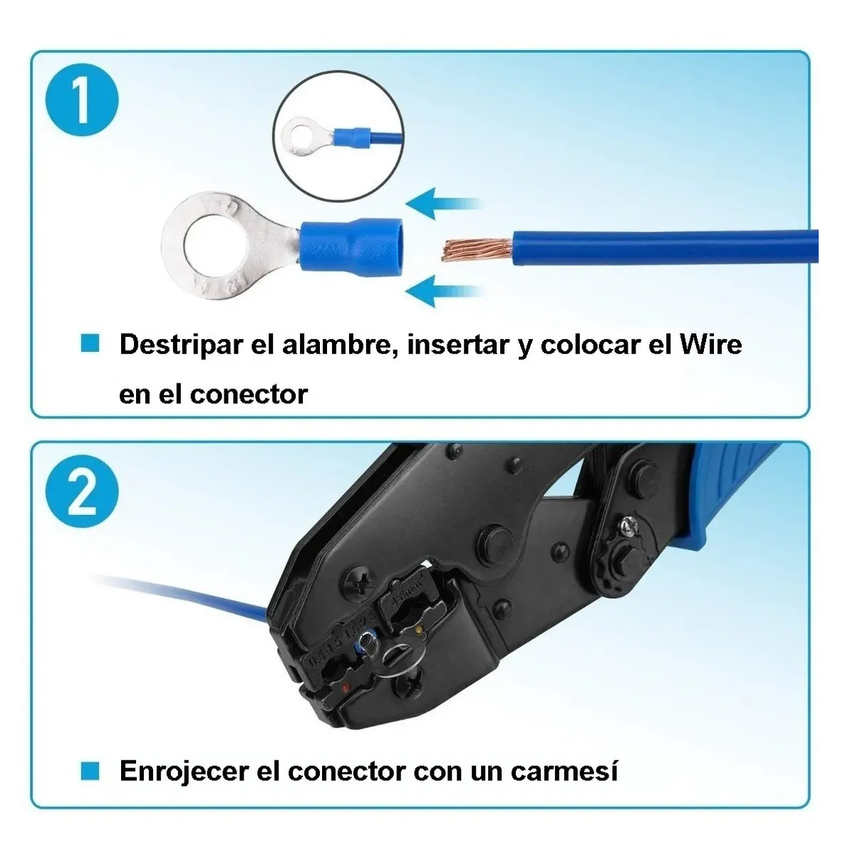 Set Terminales Conectores Crimpado Cable Alambre Eléctrico 1700 Pzas